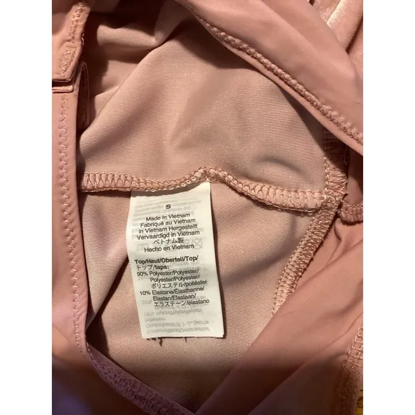 J CREW Stretch Pink Velvet‎ Bodysuit Womens Small Balletcore Preppy - Image 5