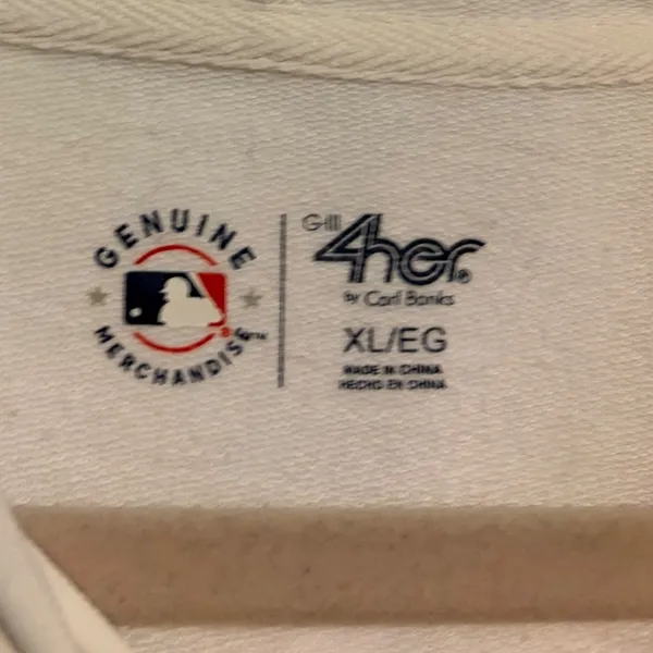 4Her by Carl Banks White Sox MLB Lace Up Hoodie‎ Sweatshirt XL - Image 7