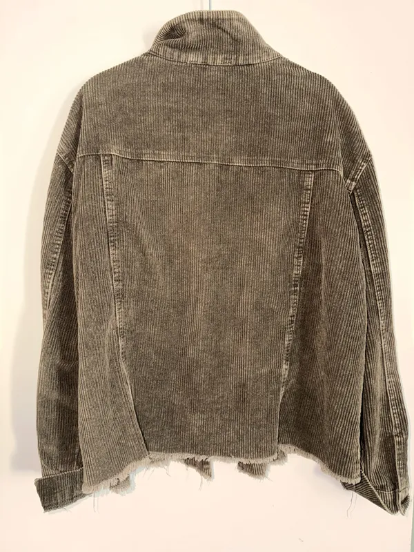 Army green corduroy jacket - Image 4