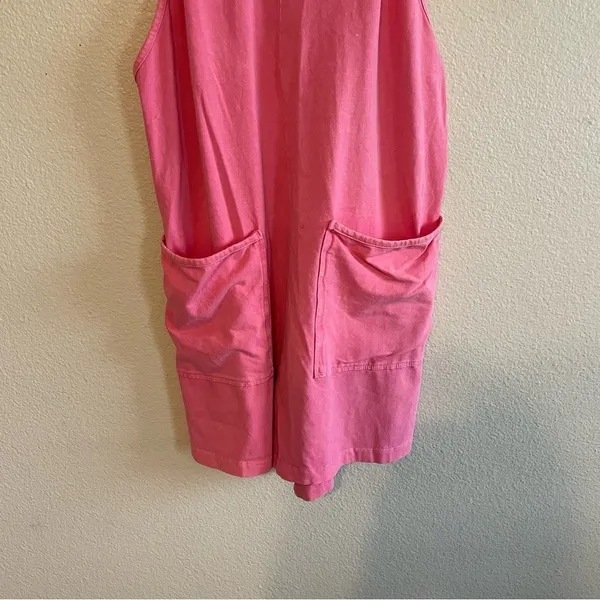 Rae Mode Pink Cotton Lycra Spaghetti Strap Pockets Romper JP5069 Womens‎ Medium - Image 3