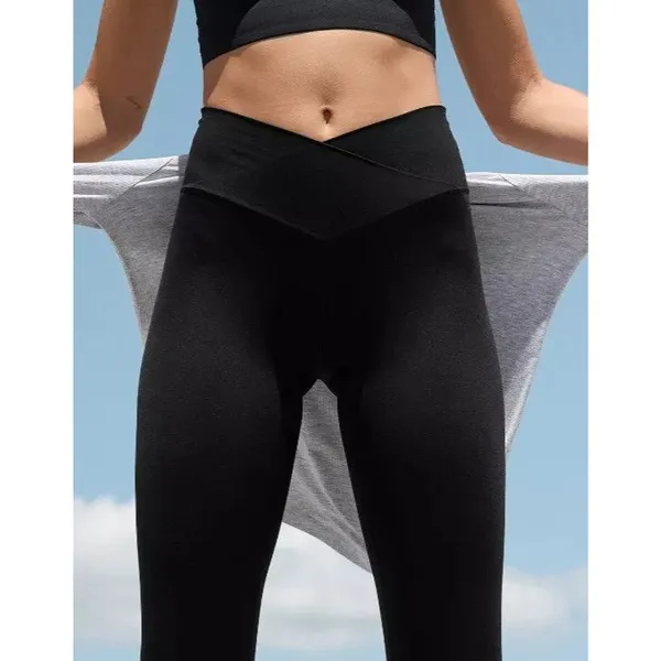 OFFLINE By Aerie Real Me High Waisted Crossover Legging Black Size XXS - Image 2