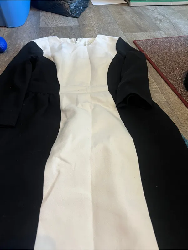 Kate spade black and white colorblock dress size 8 - Image 9