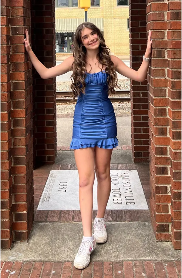 City Studios Homecoming Dress Blue - Image 2