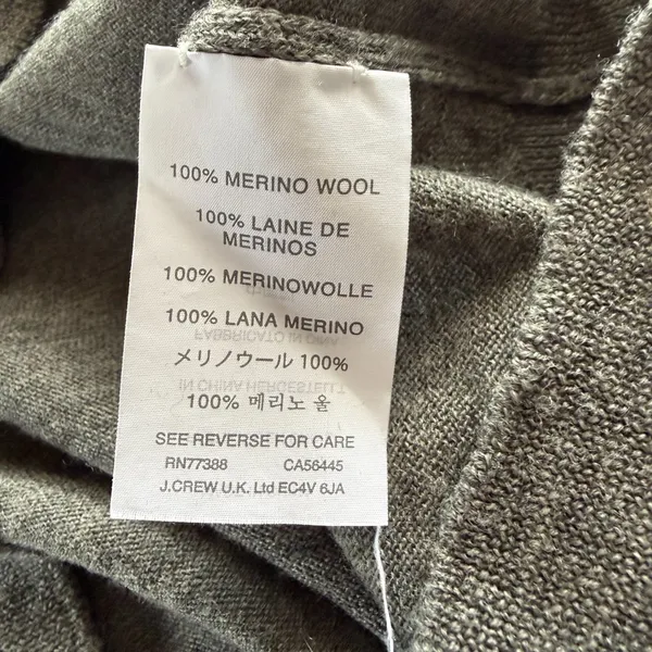 J. Crew long sleeve crewneck pullover wool sweater top women's size small - Image 7