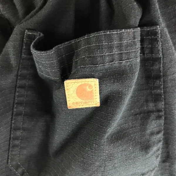 Carhartt Women's Black Drawstring Waist Mid Rise Wide Leg Scrub Work Pants XS - Image 3