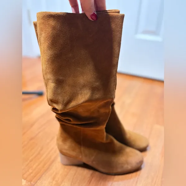 Antelope NO 7 Tan Suede Boots Size 37 US 6 New‎ Without Box - Image 4