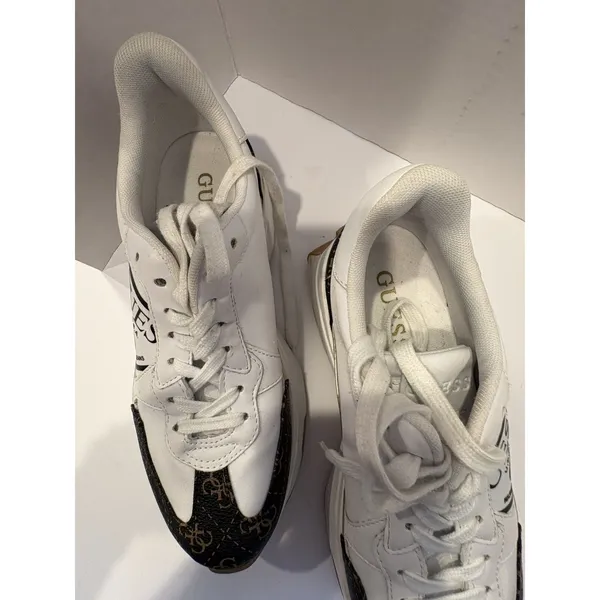 Guess Flpcb5Fal12 CalebB5 Fashion Women Sneaker White Brown US 8.5 - Image 2