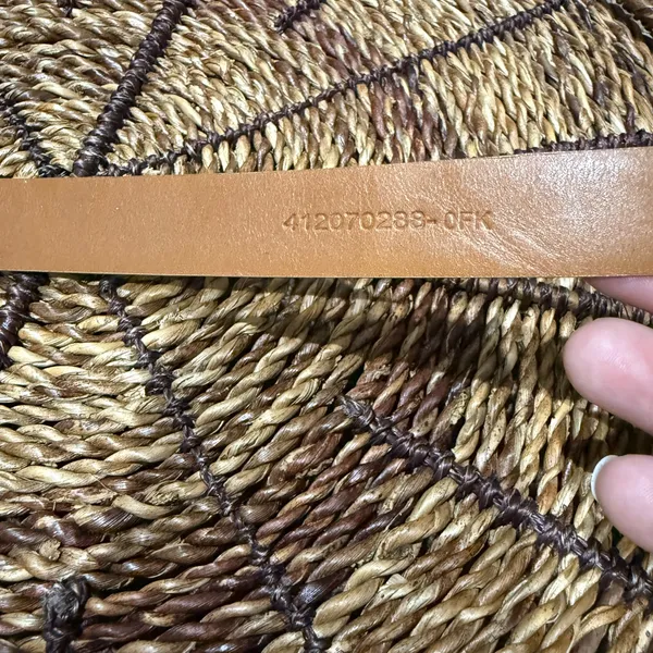 Lauren Ralph Lauren Gold Shimmer Leather Belt L Western‎ Glam 42” - Image 6