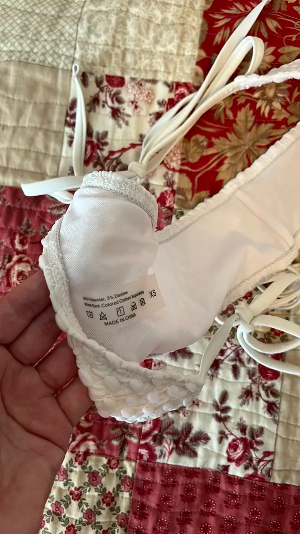 shein shell triangle bikini set - Image 3