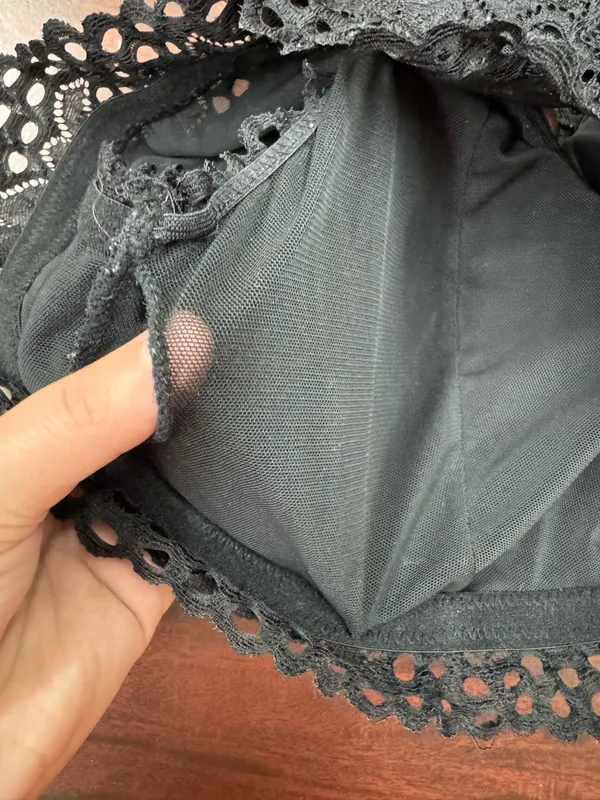 Maurices Black Lace Bralette Size Medium - Image 3