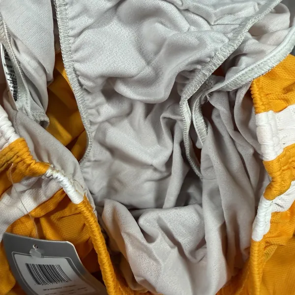 Asics Medley 1/2 Split Running Shorts Womens Small Yellow Drawstring Liner NWT - Image 8