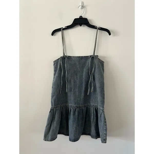 Edikted Dylan Denim Mini Dress Size XS - Image 3