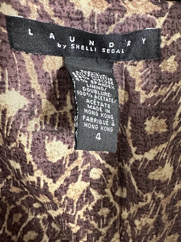 Laundry By Shelli Segal Black Lace-Up Back Blazer - Image 3