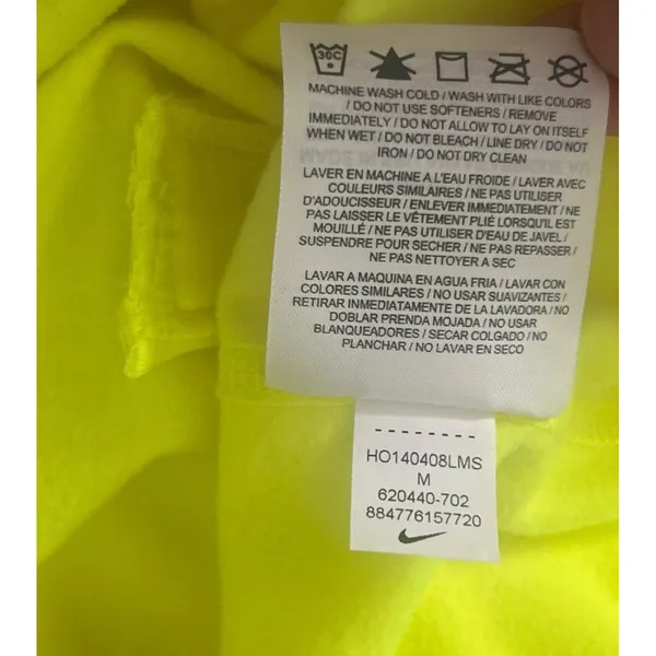 Nike Pro Dri-FIT Half Zip Pullover Neon Yellow Women’s Sz M Run Outdoor Sport - Image 6