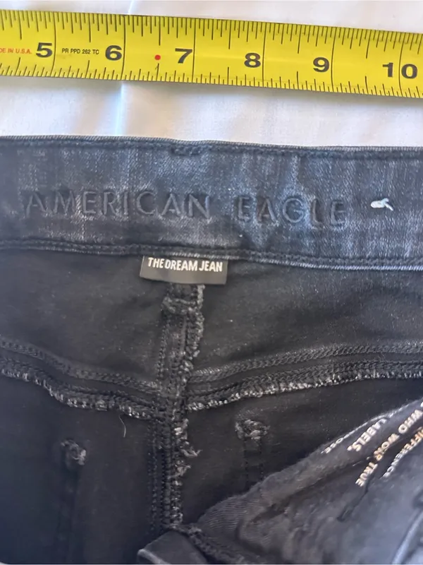 American Eagle Outfitters Black Distressed Jeggings - Image 4