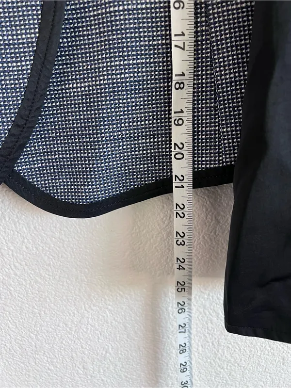 NWT Gap Double Breasted Tweed Mixed Media Blazer Black Small - Image 6