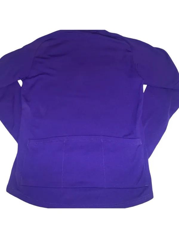 Vintage Pearl Izumi Technical Wear Cycling Pullover Large Purple Made USA - Image 2