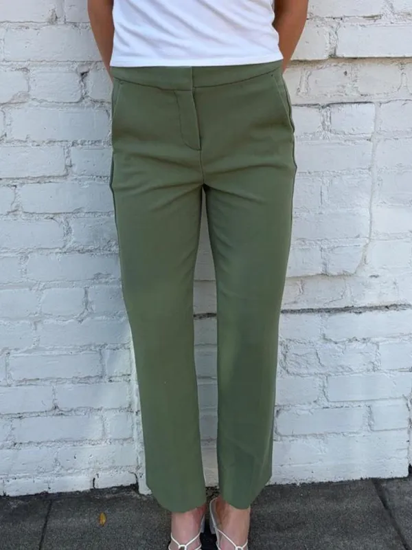 J.Crew Kate Pants in Olive Green Size 0 #jcrew #preppy #officecore - Image 3