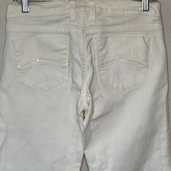 Armani Jeans White‎ White Size 27 - Image 8