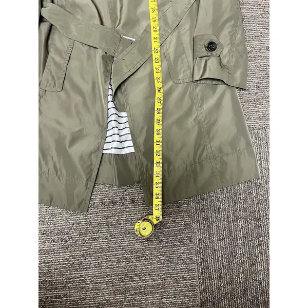 Womens Limited Brand OBR Olive Trench Coat XS EUC - Image 2