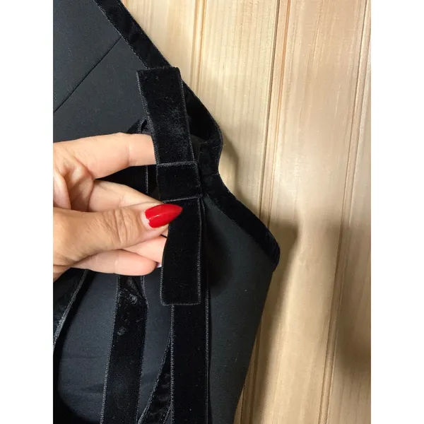 NWOT J. Crew Seamed Sheath Dress Velvet Bows Four Season Stretch LBD Party Sz 6 - Image 6