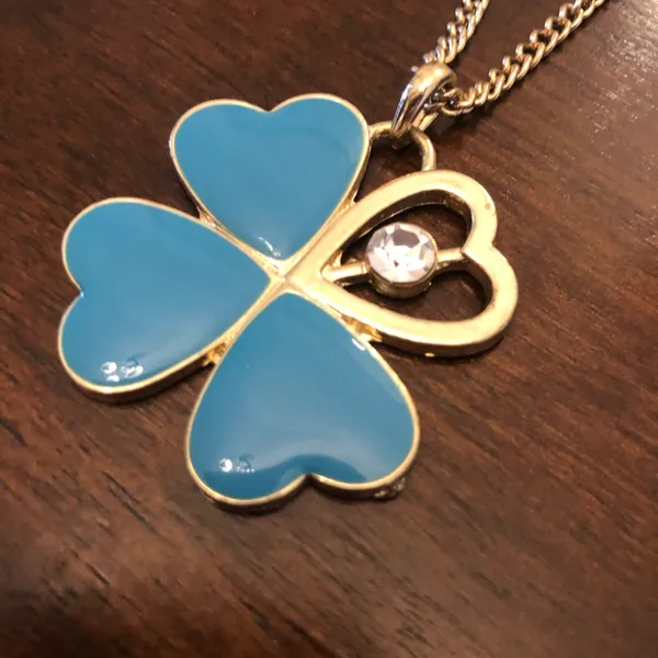 Set of two shamrock necklaces Gold - Image 3