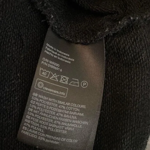Divided SZ L black cropped sweatshirt - Image 4