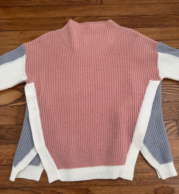 Purple And Pink Sweater Size M - Image 2