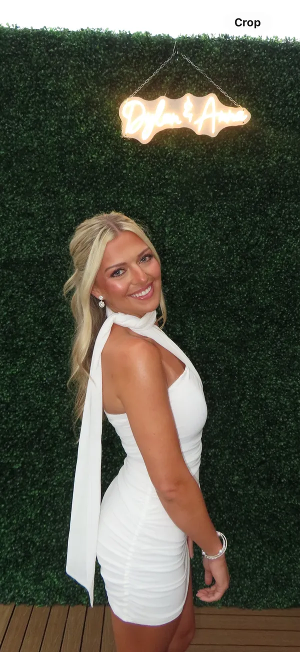 Peppermayo Breaking News Mini White Dress - Image 3