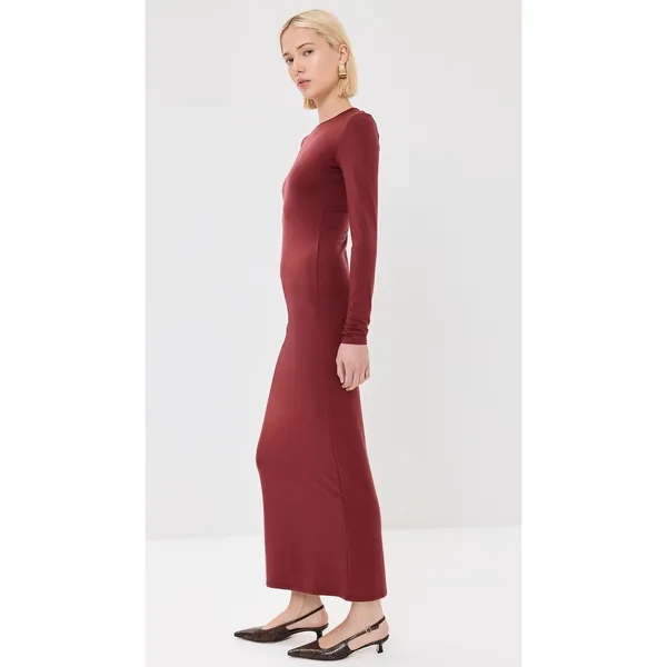 NWT Reformation‎ Tommie Knit Maxi Dress Chianti Sz Medium $198 - Image 6