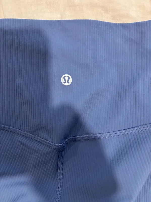 Lululemon Align‎ High Rise Ribbed Pant 25” Oasis Blue size 6 - Image 6