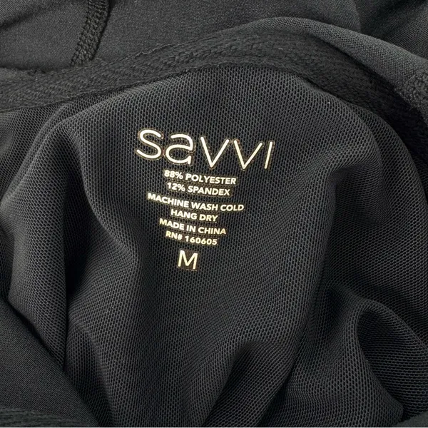 Savvi Full Zip Jacket Sweatshirt‎ Black Size Medium - Image 6