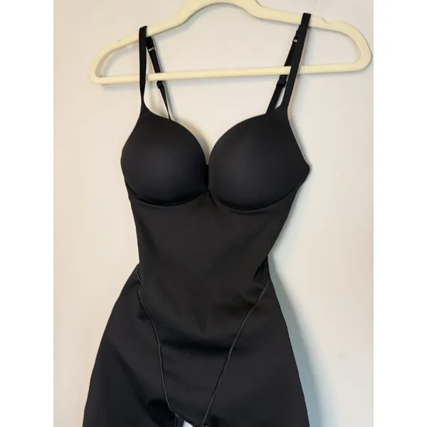 SKIMS Ultimate Mid Thigh Bodysuit Onyx Black Butt Enhancing XS Shapewear NWT - Image 9