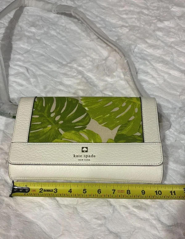 Leaf Print Clutch Shoulder Bag .NWT . - Image 10
