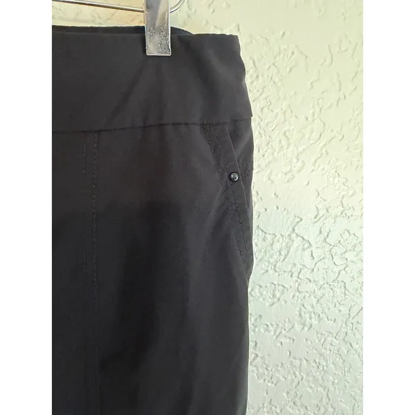 Chico's Zenergy Golf Pants Black 0.5 Womens Pull On Cropped Activewear - Image 12
