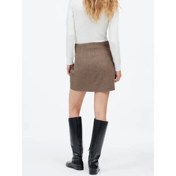 NWT Madewell Wool-Blend Mini‎ Skirt in Check Parton Check Sz 4 - Image 2