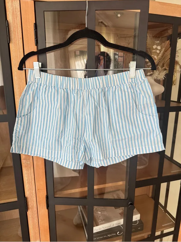 LAKE Pajamas seersucker shorts striped elastic waistband cotton - Image 6
