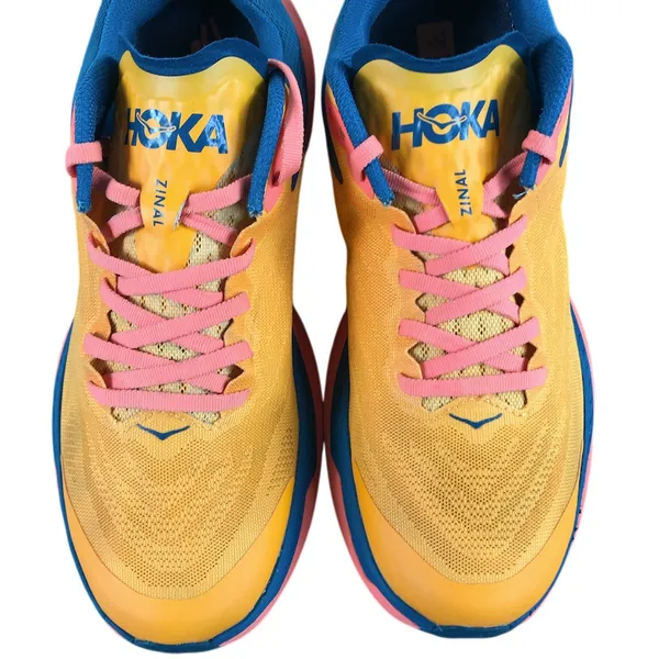 HOKA One One Zinal Trail Running Shoe Sneaker Women 10B Orange Mesh Everyday - Image 6