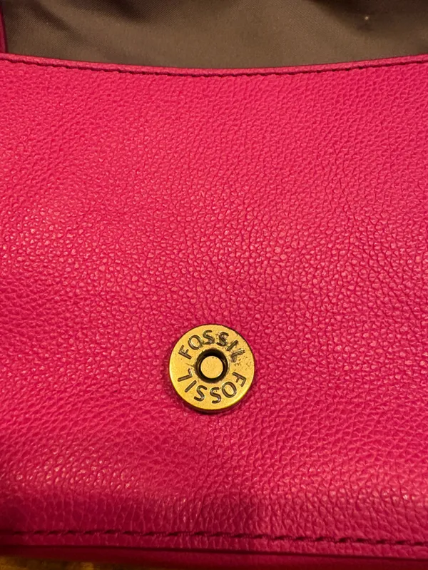 Fossil Taryn pink leather crossbody bag - Image 4