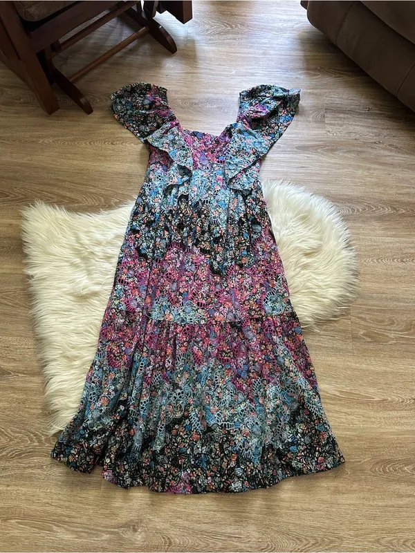 ANTHROPOLOGIE Clementina Eyelet Maxi Dress - Image 10