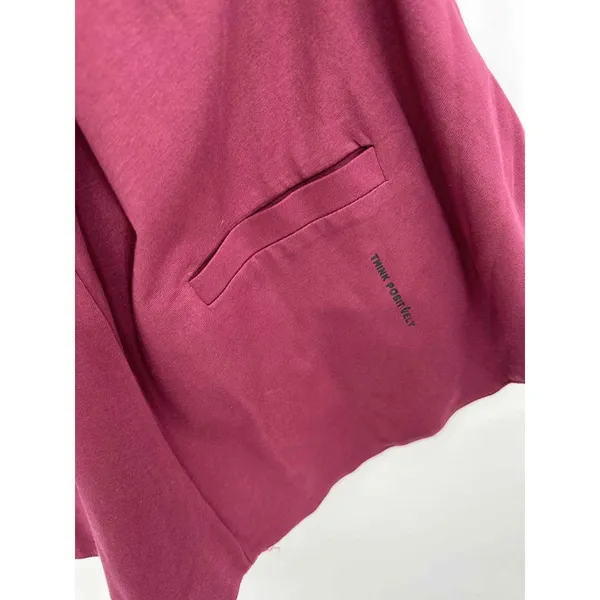 Trace Fashion Womens Magenta Blazer Jacket Organic‎ Cotton Size L Sustainable - Image 6