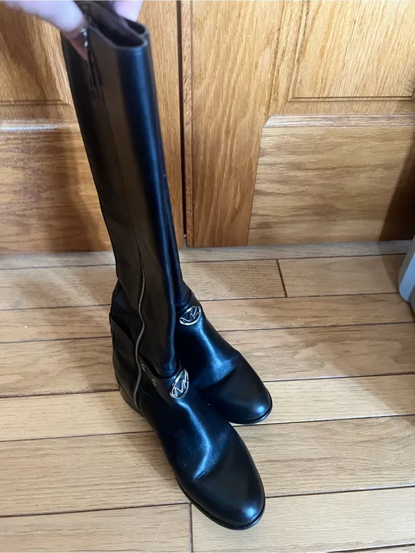 Michael Kors - Black Leather Boots - Image 7