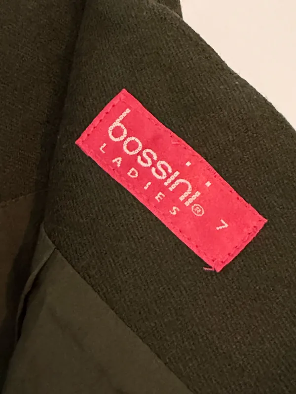 bossini Vintage Dark Green High Waist Pencil Skirt - Image 3