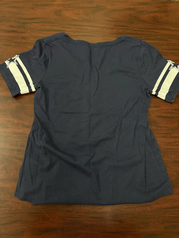 NFL Dallas Cowboys V-Neck Jersey T-Shirt Size Small - Image 3