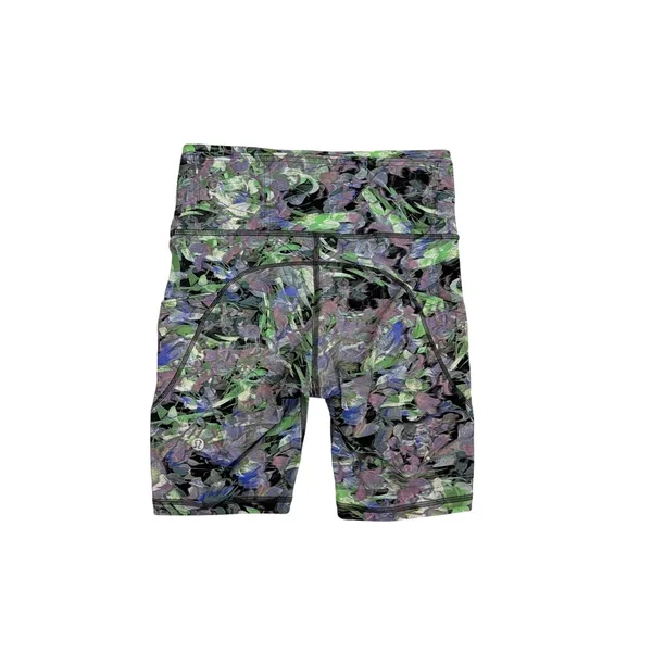 Lululemon Fast and Free High Rise Athletic Shorts 8" Abstract Gym Biker Size 4 - Image 4