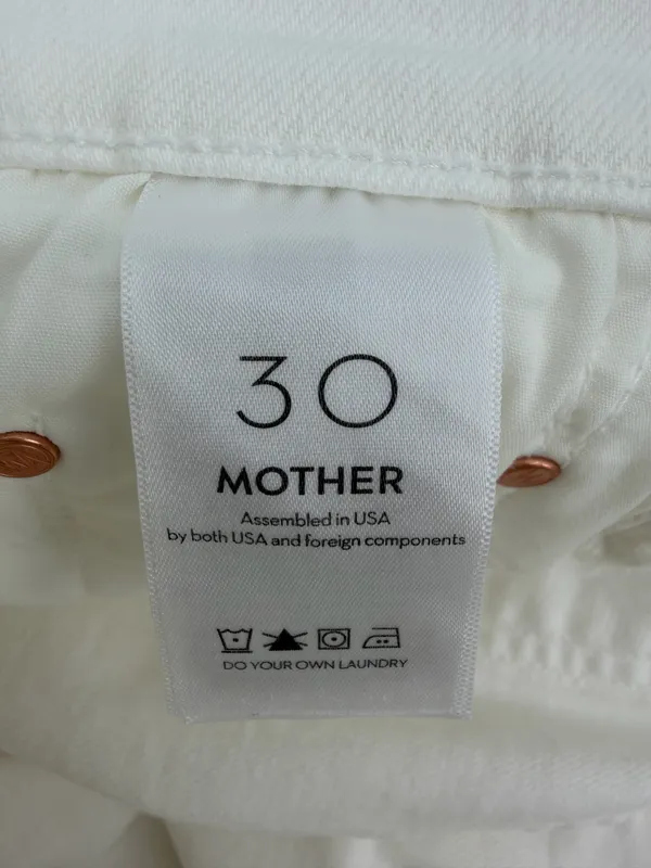 Mother Jeans Women’s 30 White Denim the Insider Crop Step Fray 1157-753 26” - Image 5