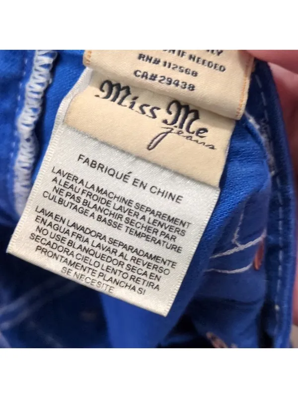 Miss Me Royal Blue Shorts Size 29 - Image 9