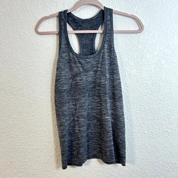 Lululemon Swiftly Tech Racerback Heathered Gray Womens Size 6 - Image 5