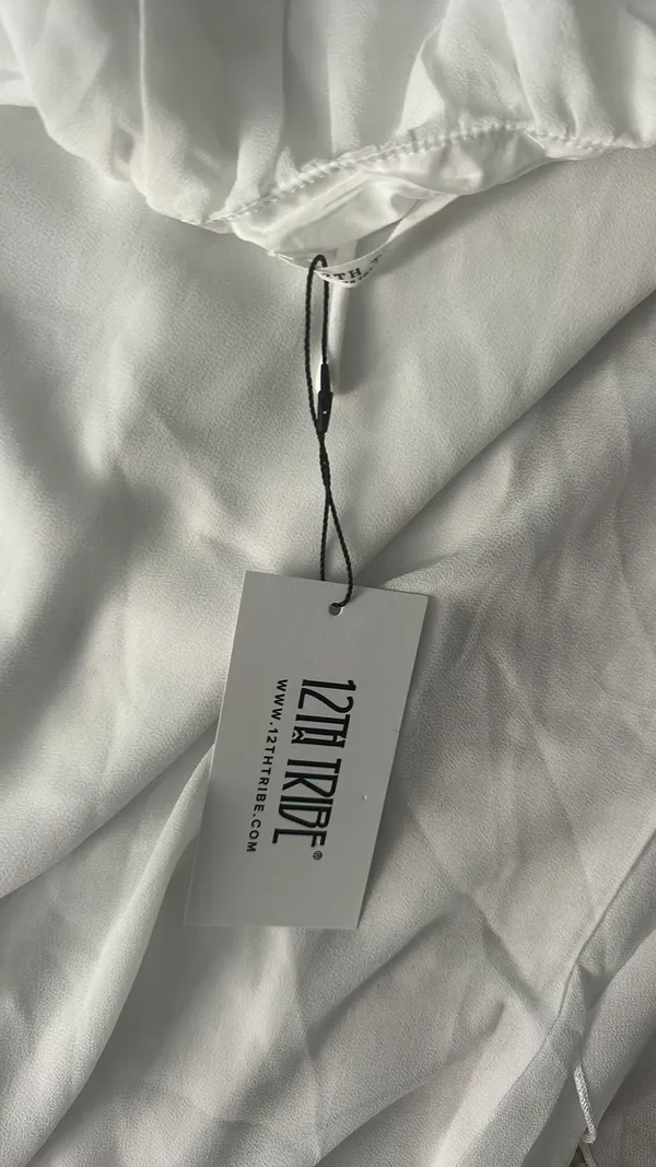 12th Tribe Mini Dress White - Image 4