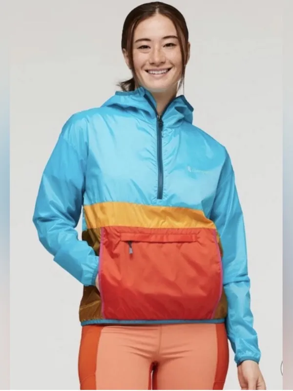 Cotopaxi Teca Half-Zip Windbreaker Blue Orange Size XS - Image 9
